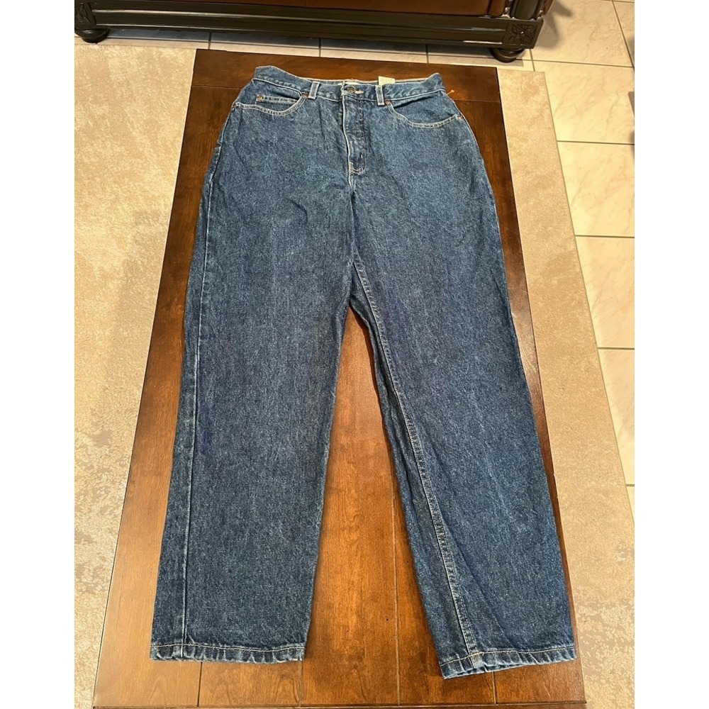 St Johns Bay Relaxed Fit Jeans Womens 10P Petite Medium Wash High Rise Denim